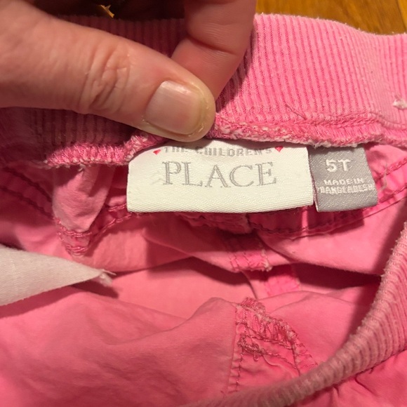 Children’s Place girls 5T White&Pink Graphic Tank Top & Matching 5T pink Shorts - Picture 8 of 9